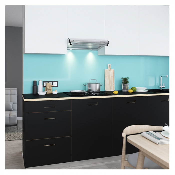 Hota traditionala Tornado Bona 20 (60) LED, 2 motoare, latime 60 cm, absorbtie 560 m3/ora, filtru anti-grasimi aluminiu 5 straturi, Inox [6]