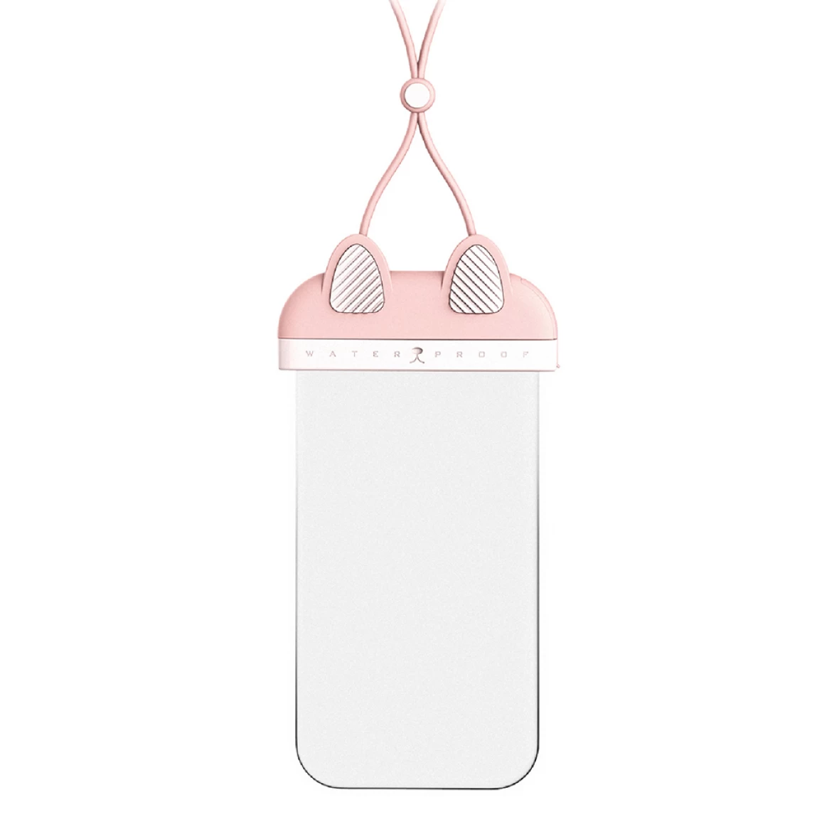 Husa Waterproof pentru Telefon 7 inch - USAMS Bag (US-YD010) - White/Rose [2]
