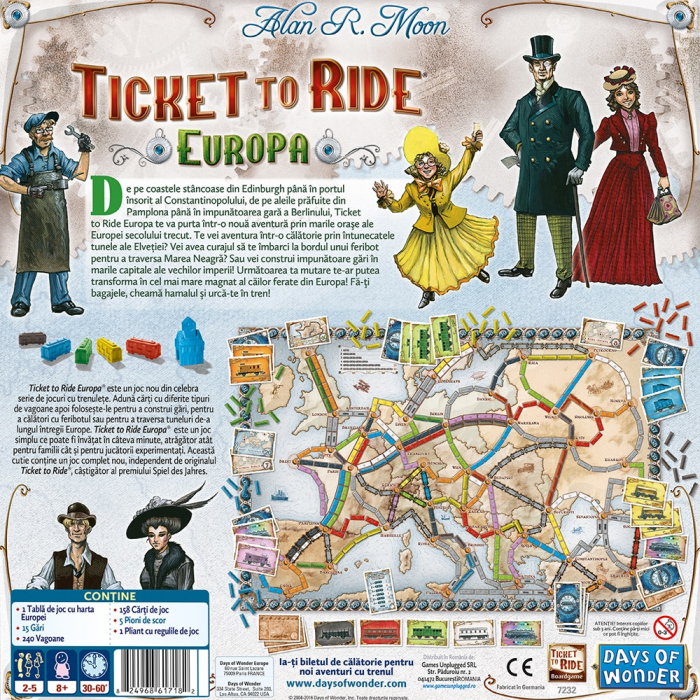 Joc Asmodee - Ticket to Ride Europe [3]