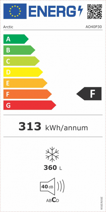 Lada frigorifica Arctic AO40P30+, 360 l, Control mecanic, Fast Freezing, Clasa F+, Alb [4]