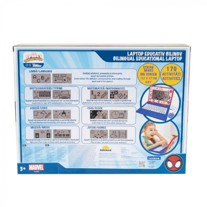 Laptop educational Lexibook, Spidey, 170 de activitati, versiunea 2024 [6]