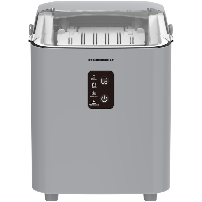 Masina de facut cuburi de gheata Heinner HIM-100SL, Capacitate 12 kg/24h, Capacitate rezervor apa 1 l, 120 W, Argintiu [2]