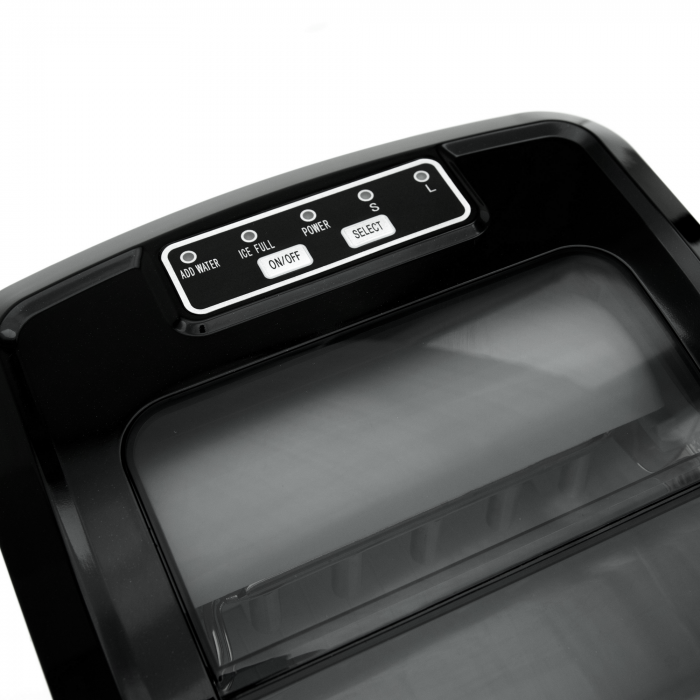 Masina de facut gheata VIVAX IM-123B Portabila, productie gheata 12 kg/24h, capacitate 2.4 l, 2 dimensiuni cuburi de gheata, negru [2]