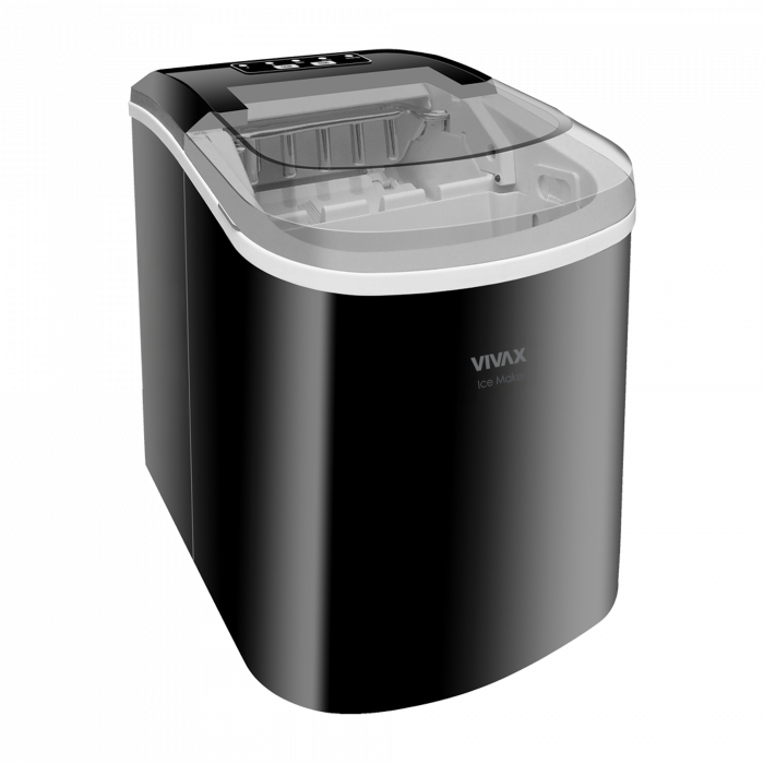 Masina de facut gheata VIVAX IM-123B Portabila, productie gheata 12 kg/24h, capacitate 2.4 l, 2 dimensiuni cuburi de gheata, negru [3]