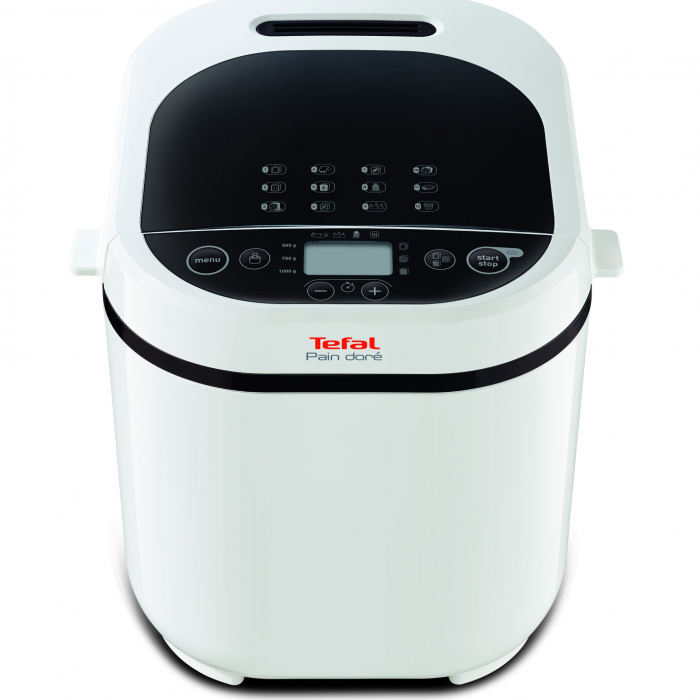 Masina de paine Tefal Pain Doré PF210, 700 W, 1000 g, 12 programe, Alb/Negru [2]
