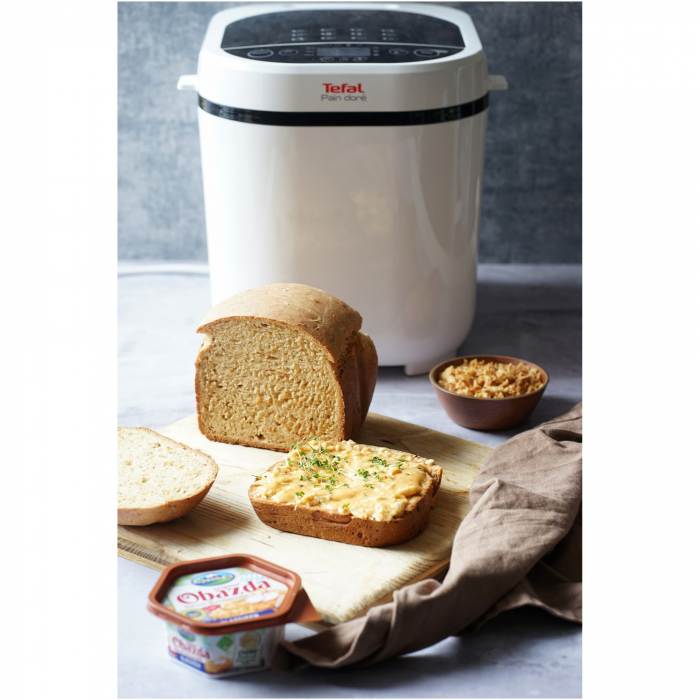 Masina de paine Tefal Pain Doré PF210, 700 W, 1000 g, 12 programe, Alb/Negru [4]