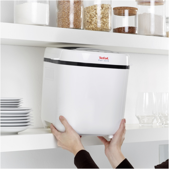 Masina de paine Tefal Pain Doré PF210, 700 W, 1000 g, 12 programe, Alb/Negru [6]