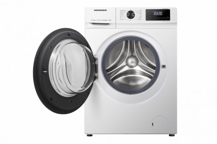Masina de spalat rufe Heinner HWM-H8014INVA++, 8 kg, 1400 rpm, Clasa A, Motor Inverter, Display digital, Blocare acces copii, Alb [3]
