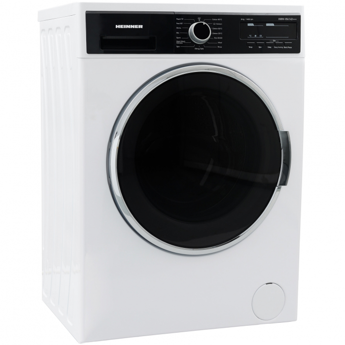 Masina de spalat Heinner HWM-V8414D+++, 8 kg, 1400 RPM, Clasa D, Display digital, Functie Start Intarziat, 60 cm, Alb [2]