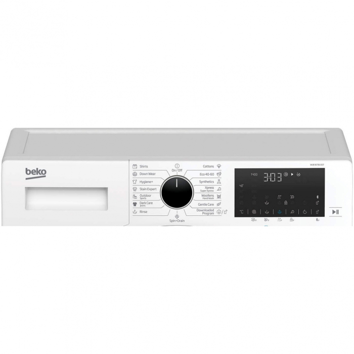 Masina de spalat rufe Beko WUE8736XST, 8 kg, Clasa C, 1400 RPM, HomeWhiz, Bluetooth, SteamCure, Add Garment, Motor ProSmart Inverter, Alb [4]