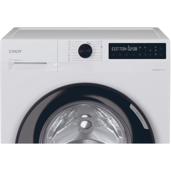 Masina de spalat rufe Candy BR 48B6-S, clasa energetica A-10%, 8 kg, 1400 rpm, Motor Inverter, ProActive Wash, conectivitate WiFi/ hOn app, Soft Drum, Clean Shield, alba [3]