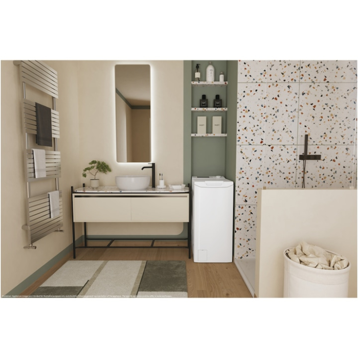 Masina de spalat rufe cu incarcare verticala Candy TCA273D3-S, 7 kg, 1200 RPM, Display 3D,Wifi,Mix Power Systems, Gentle touch opening, Clasa C, Alb [9]