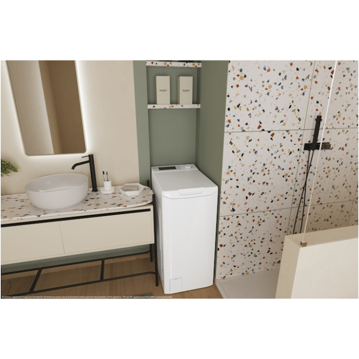 Masina de spalat rufe cu incarcare verticala Candy TCA273D3-S, 7 kg, 1200 RPM, Display 3D,Wifi,Mix Power Systems, Gentle touch opening, Clasa C, Alb [7]