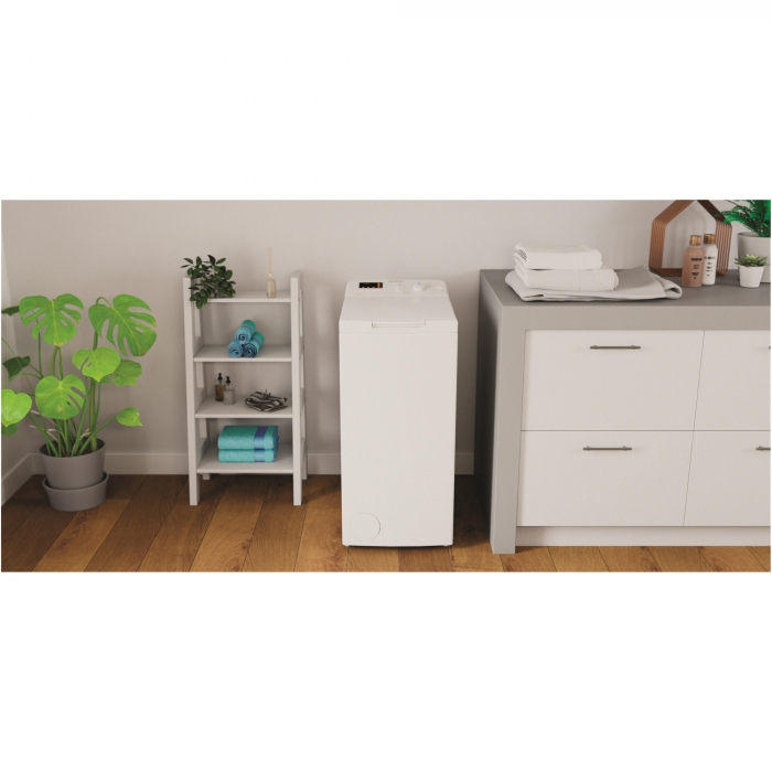 Masina de spalat rufe cu incarcare verticala Indesit BTWS72200EU/N, 7 kg, 1200 rpm, Clasa E, Turn&Go, Display digital, Alb [8]