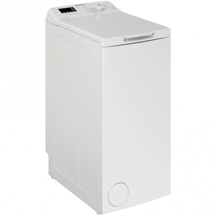 Masina de spalat rufe cu incarcare verticala Indesit BTWS72200EU/N, 7 kg, 1200 rpm, Clasa E, Turn&Go, Display digital, Alb [2]