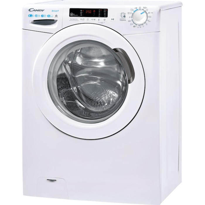 Masina de spalat rufe cu uscator Candy CSWS 4852DWE/1-S, 8 kg spalare, 5 kg uscare, 1400 RPM, Clasa C, Mix Power Systems, Steam, Kg Detector, Alb [3]