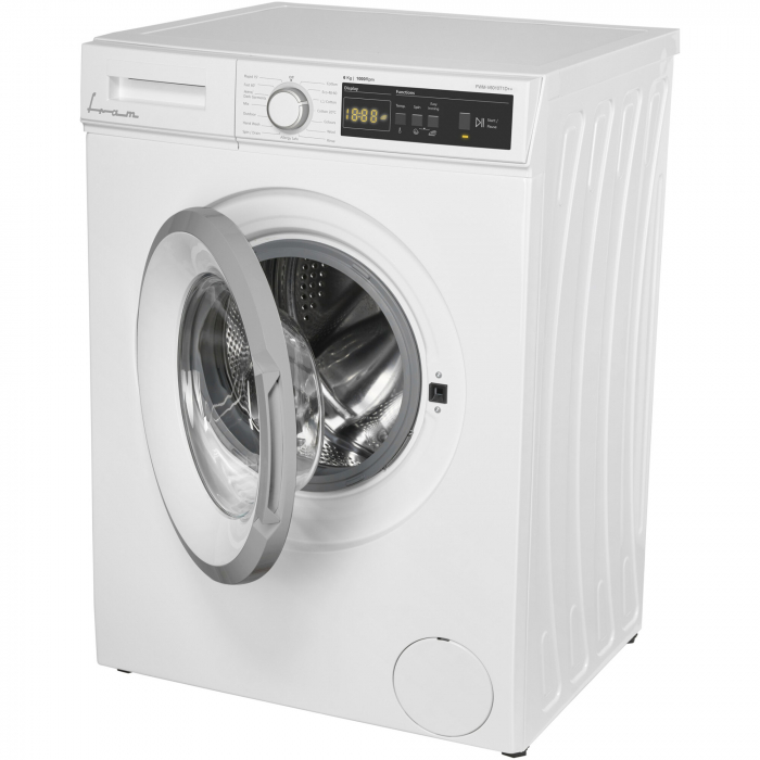 Masina de spalat rufe Fram FWM-V6010T1D++, 6 kg, 1000 rpm, Clasa D, Display LED, Anti-sifonare, Eco-Logic, Alb [3]