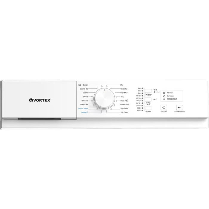 Masina de spalat rufe frontala slim VORTEX VMA71203S, 7 kg, 1200rpm, Clasa A, 16 programe, Alb [2]