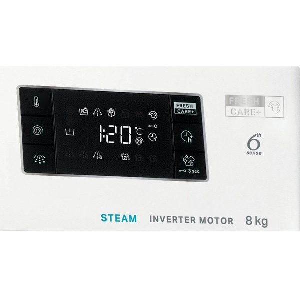 Masina de spalat rufe frontala WHIRLPOOL FFB 8258 WV EE, 6th Sense, 8 kg, 1200rpm, Clasa B, alb [6]