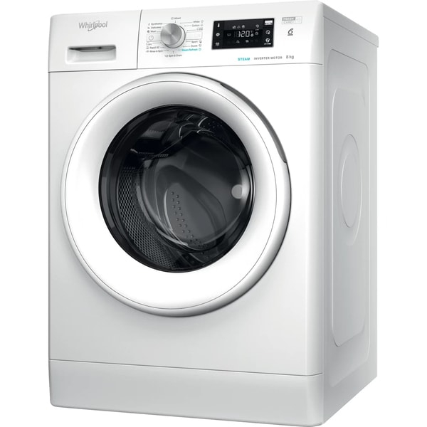 Masina de spalat rufe frontala WHIRLPOOL FFB 8258 WV EE, 6th Sense, 8 kg, 1200rpm, Clasa B, alb [2]