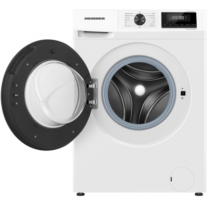 Masina de spalat rufe Heinner HWM-H6010IVSMC+++, 6 kg, 1000 rpm, Clasa C, Motor Inverter, Display digital, Alb [2]