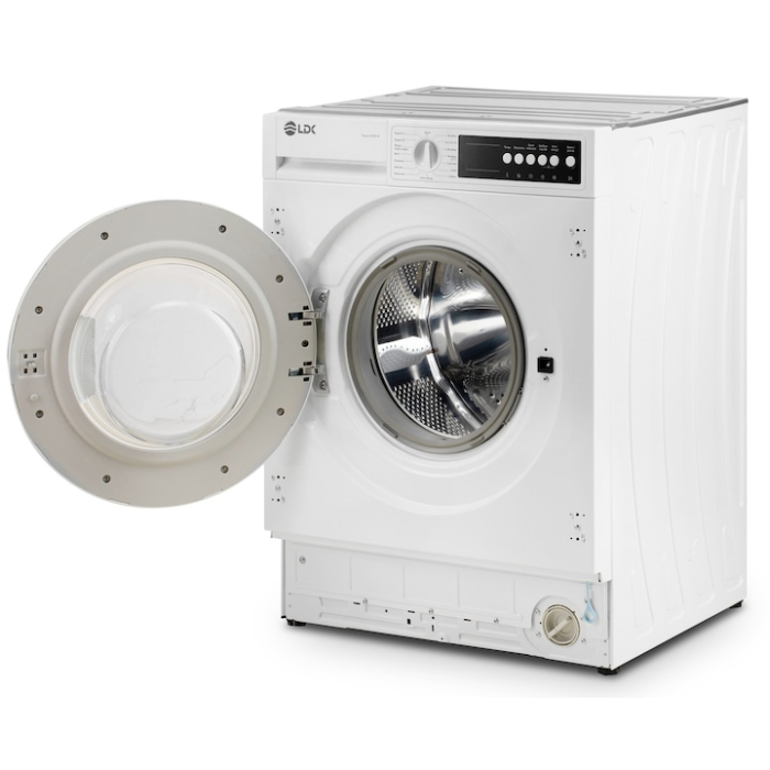 Masina de spalat rufe incorporabila LDK Higeea 812DD BI, 8 Kg, Clasa D, 1200 rpm, 15 programe, Anti-Alergic, Amanare pornire, Display LED, Alb [3]