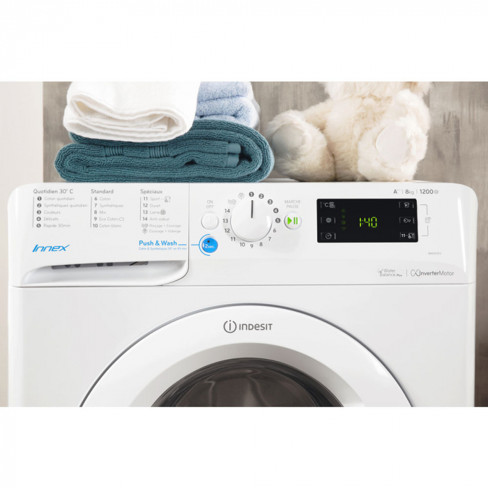 Masina de spalat rufe Indesit BWE 71253X WSSS EU, 7 kg, 1200 rpm, Clasa A+++, Alb - RESIGILAT [3]
