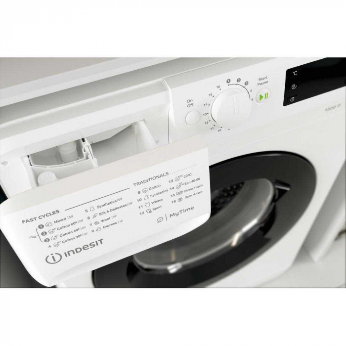 Masina de spalat rufe Indesit MTWE 71252 WK EE, 1200 RPM, 7 kg, Clasa E, Alb [6]