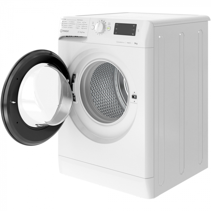 Masina de spalat rufe Indesit MTWE91484WKEE, 9 kg, 1400 rpm, Clasa C, Fast Cycles, Motor Inverter, Display Digital, Alb/Negru [5]