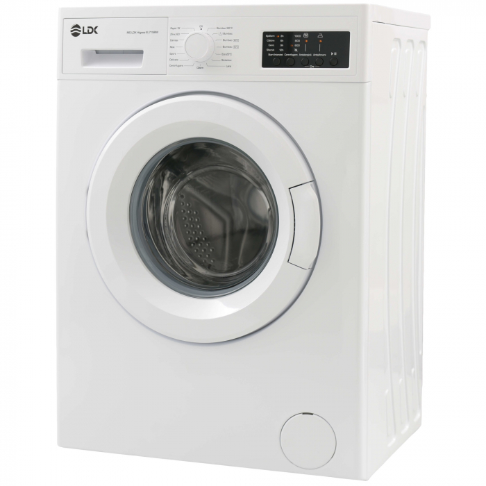 Masina de spalat rufe LDK HIGEEA EL71SBWN Silver, Clasa D, Capacitate 7 Kg, 1000 rpm, Eco-logic, Argintiu [3]