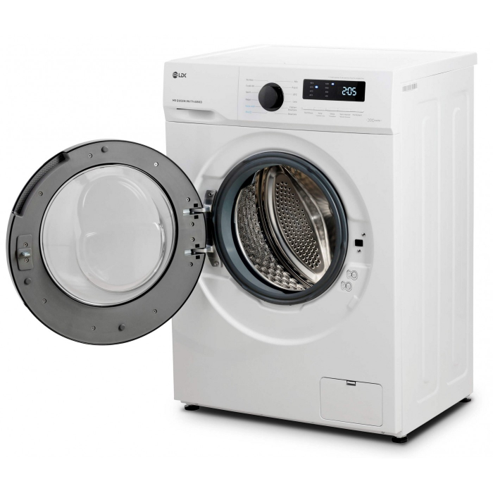 Masina de spalat rufe LDK Queen INV714SBKD, Clasa A, Capacitate 7 Kg, 1400 rpm, Steam, Amanare pornire, DrumClean, Motor Inverter, Alb [2]