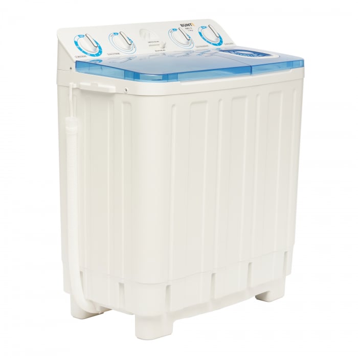 Masina de spalat rufe semiautomata Büntz BMS-72, 7 Kg, Capacitate rufe stoarcere 5Kg, 330 W, Alb/Albastru [4]