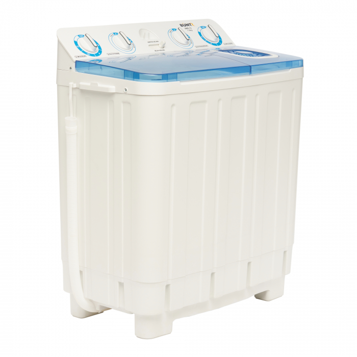 Masina de spalat rufe semiautomata Büntz BMS-72, 7 Kg, Capacitate rufe stoarcere 5Kg, 330 W, Alb/Albastru - Copie [4]