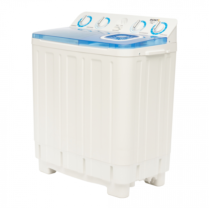 Masina de spalat rufe semiautomata Büntz BMS-72, 7 Kg, Capacitate rufe stoarcere 5Kg, 330 W, Alb/Albastru - Copie [3]