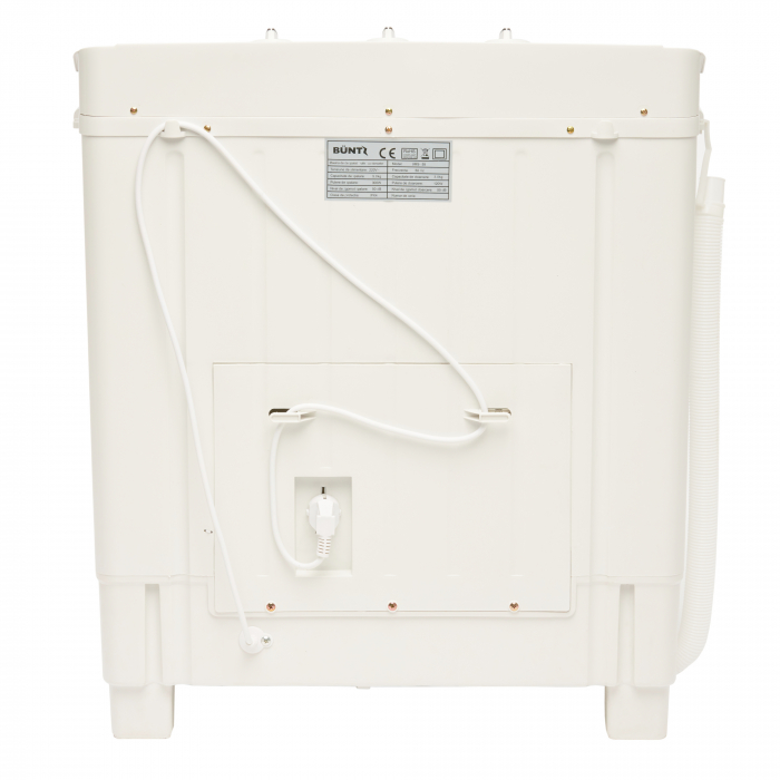 Masina de spalat rufe semiautomata BUNTZ BMS-55, 5 Kg, Capacitate rufe stoarcere 3Kg, 300 W, Negru [6]