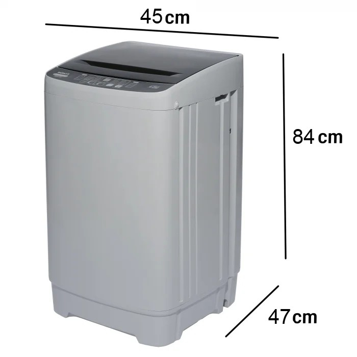 Masina de spalat rufe semiautomata, cuva din inox, Büntz BMS-60, 6 kg, 10 Programe spalare, Display Led, 700 RPM, 310 W, storcator incorporat, Gri [2]