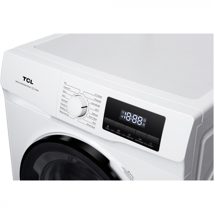 Masina de spalat rufe TCL FF0612WB1, 6 kg, 1200 RPM, Clasa B, Motor Inverter, Steam Wash, Drum Clean, Honeycomb Drum, Alb [4]