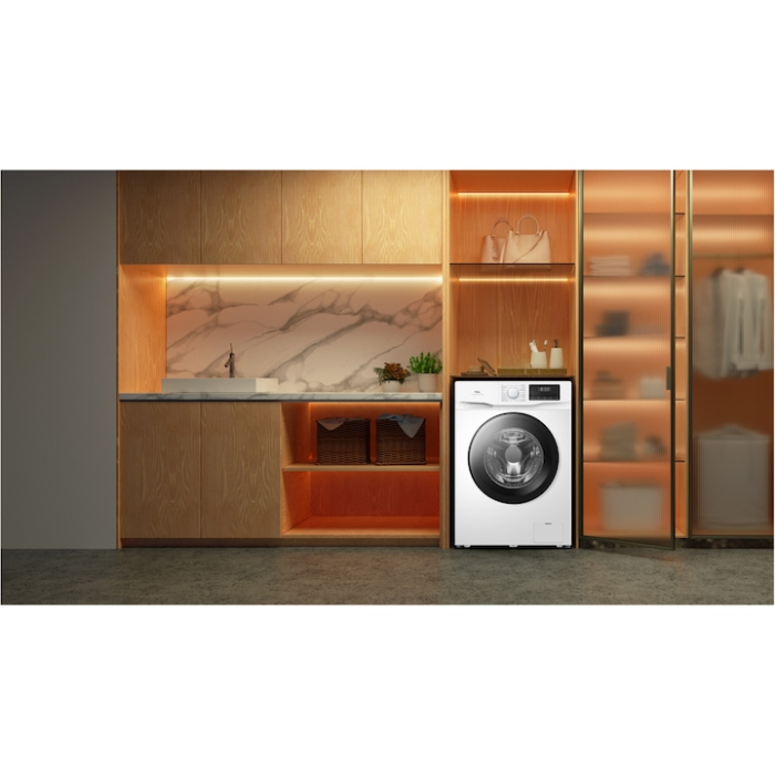 Masina de spalat rufe TCL FF0812WA0, 8 kg, 1200 RPM, Clasa A, BLDC Inverter Motor, Steam Wash, Drum Clean, 24 Hour Delay, Honeycomb Drum, Quick Wash 18 min, Add Garment, 16 Programe, Alb [8]