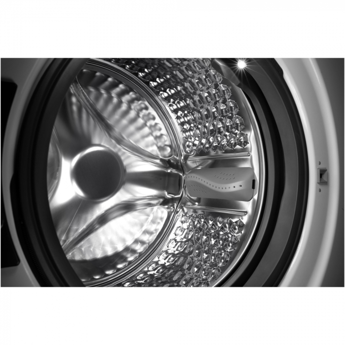 Masina de spalat rufe Tesla WF91480T, 9 kg, 1400 RPM, Clasa A, Inverter, Steam, Smart, Control Touch, LED, Argintiu [5]