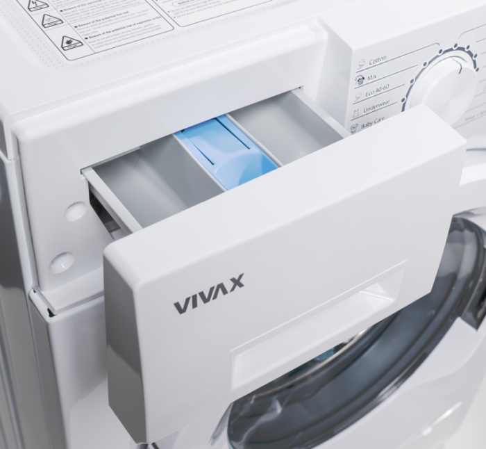 Masina de spalat rufe VIVAX WFL-120716CS, 7 kg, 1200 RPM, Clasa E, Baby Care, Eco, Control electronic, Blocare acces copii, Temperatura reglabila, Drum Clean Sterilization, Program Rapid, Delay Start, 16 programe, Alb [4]