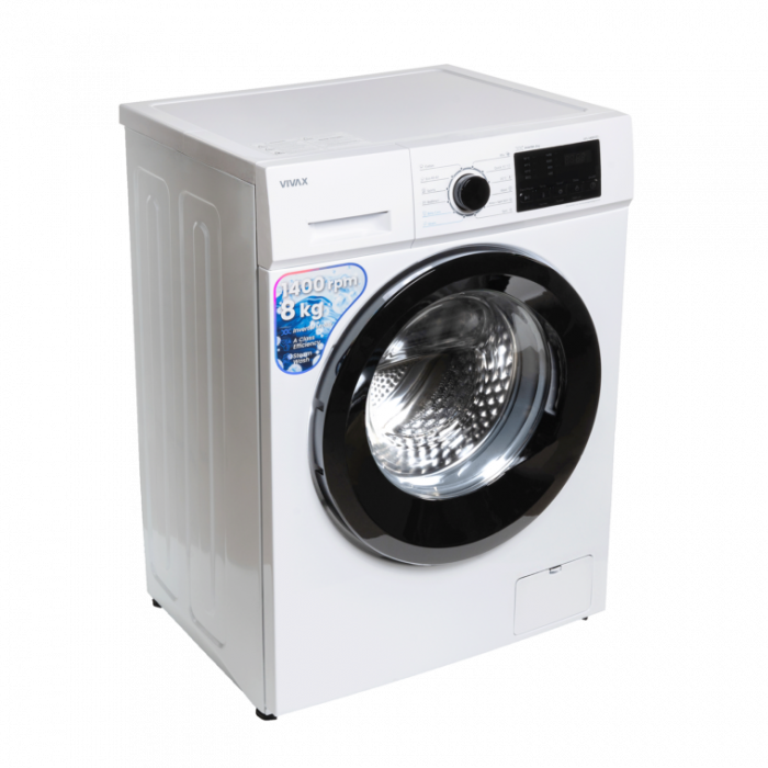 Masina de spalat rufe VIVAX WFL-140812CI, 8kg, 1400 RPM, BLDC Motor Inverter, Clasa A, Steam, Baby Care, Eco, Display digital, Control electronic, Blocare acces copii, Temperatura reglabila, Drum Clean Sterilization, Qucik Wash, Delay Start, 12 Programe, Alb [2]