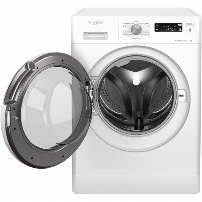 Masina de spalat rufe Whirlpool FreshCare+ FFS7458WEE, 7 kg, 1400 rpm, Clasa B,Tehnologia al 6-lea Simt, Motor Inverter, Alb [4]