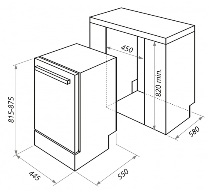 Masina de spalat vase incorporabila Pyramis DWI 45FI [5]