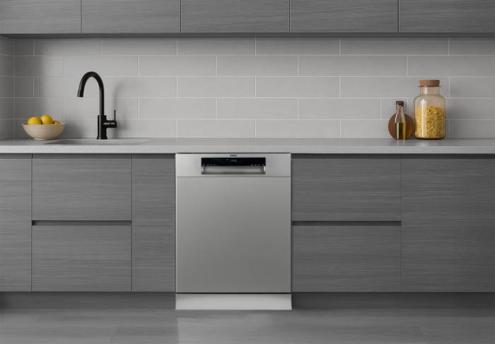 Masina de spalat vase independenta Vivax DW-601472C S , 14 Seturi, 7 programe, Clasa E, Control digital, 60 cm, Argintiu [9]
