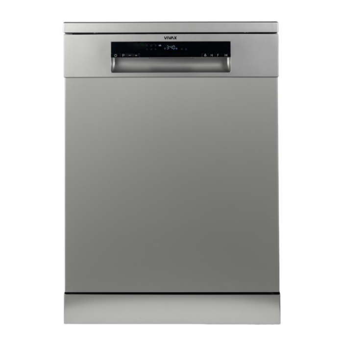 Masina de spalat vase independenta Vivax DW-601472C S , 14 Seturi, 7 programe, Clasa E, Control digital, 60 cm, Argintiu [2]
