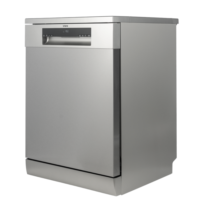 Masina de spalat vase independenta  Vivax DW-601472C X, 14 Seturi, 7 programe, Clasa E, Control digital, 60 cm, Argintiu [3]