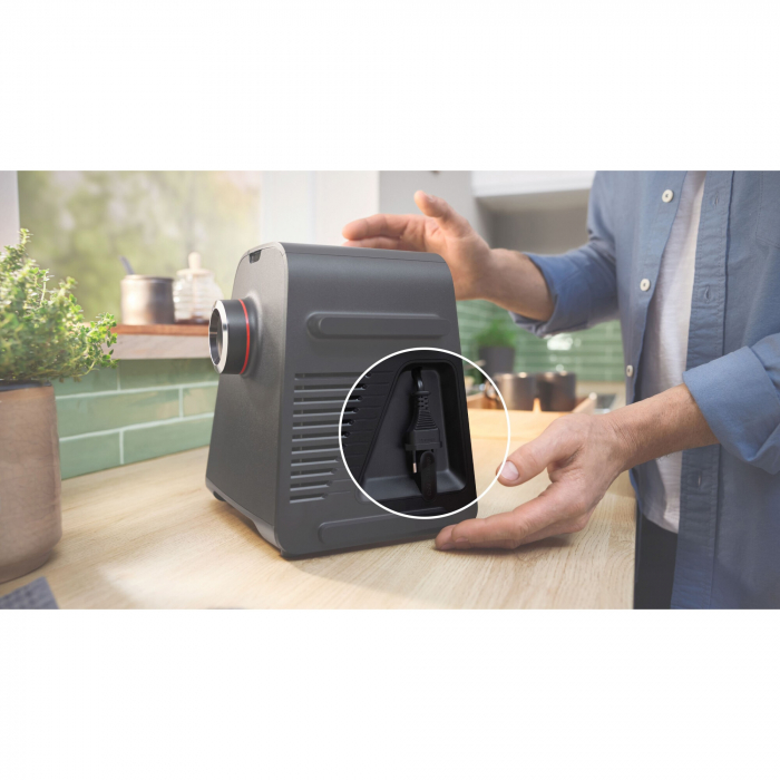 Masina de tocat carne Bosch MFWS440B, 1900 W, 2,5kg/min, cutit cu 2 taisuri, accesoriu inclus pentru carnati / umplut legume si kebbe,negru [6]