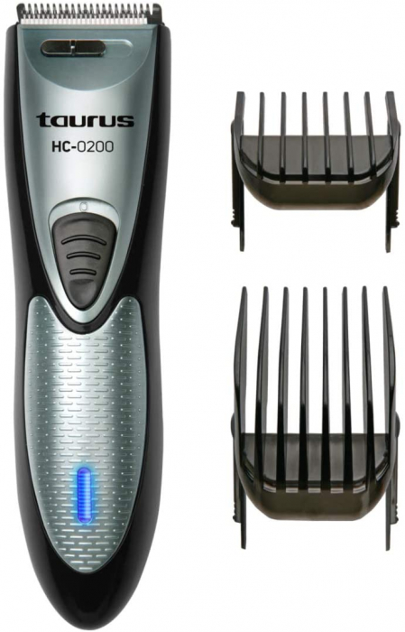 Aparat de tuns Taurus HC- 0200, 3 V, 300 mA, Cutit inox, Negru/Argintiu [8]