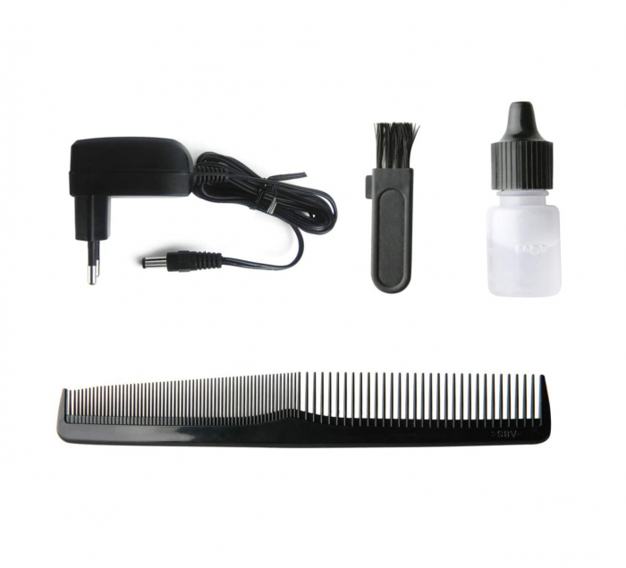 Aparat de tuns Taurus HC- 0200, 3 V, 300 mA, Cutit inox, Negru/Argintiu [3]