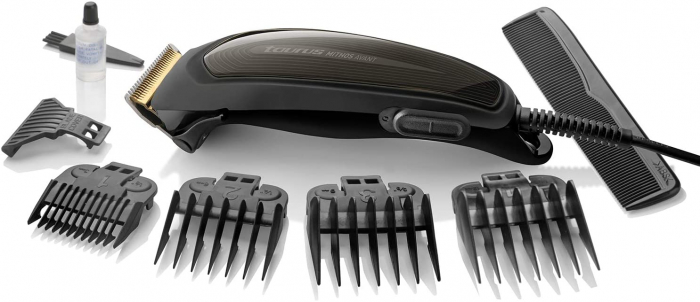 Aparat de tuns Taurus Mithos Avant, Cutit titan, Parghie reglabila 1-3 mm, Negru/Maro [9]